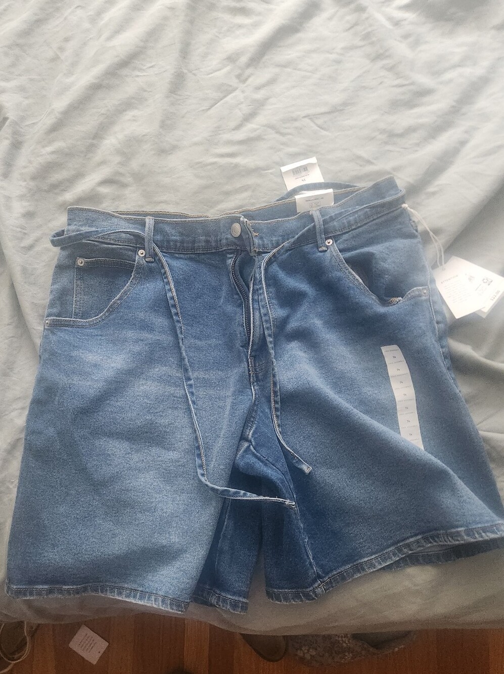 Free Assembly Blue Denim Shorts